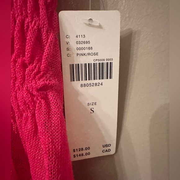 NWT Anthropologie Sheer Smocked Ruffled Asymmetrical Sweater Tank - Size Small - Picture 3 of 6